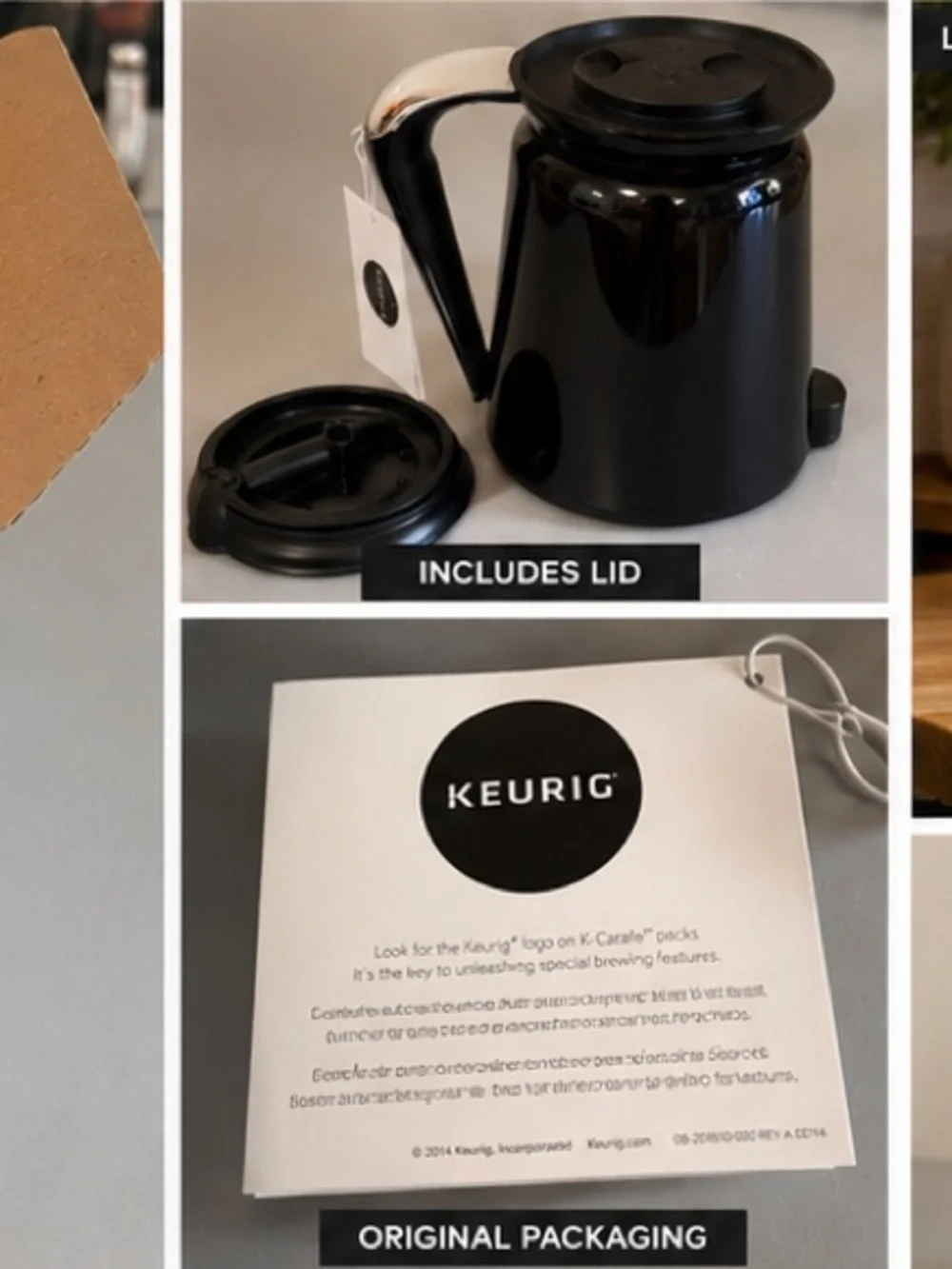 Keurig 2.0 Thermal Carafe Replacement Coffee Pot Black K-Carafe w Box NOS